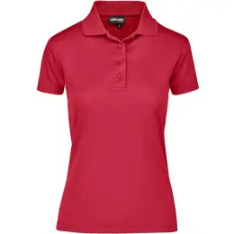 Ladies Pro Golf Shirt Red Front